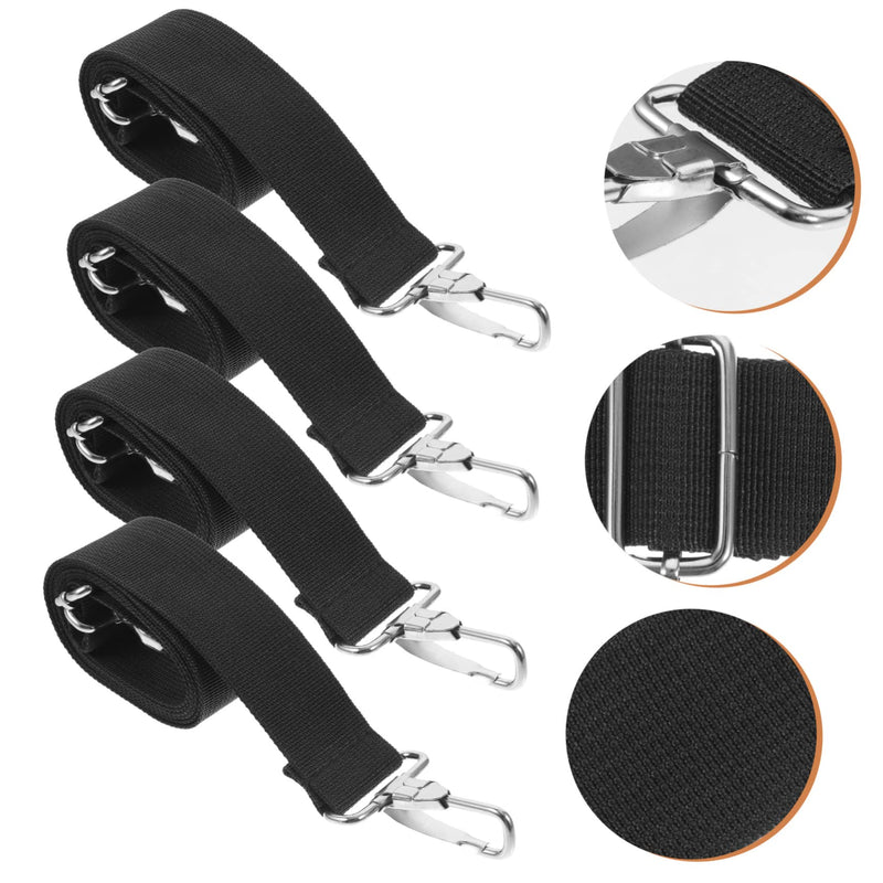 4pcs Snare Drum Strap Instrument Parts Drum Dampeners Adjustable Drum Shoulder Sling Marching Snare Drum Instrument Belt Drum Strap Replacement Drum Belt Metal Tool Belt Polyester