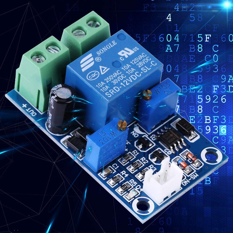 Protection board, 12V battery undervoltage switching module, undervoltage protection for automatic recovery when switched on, with LED indicator
