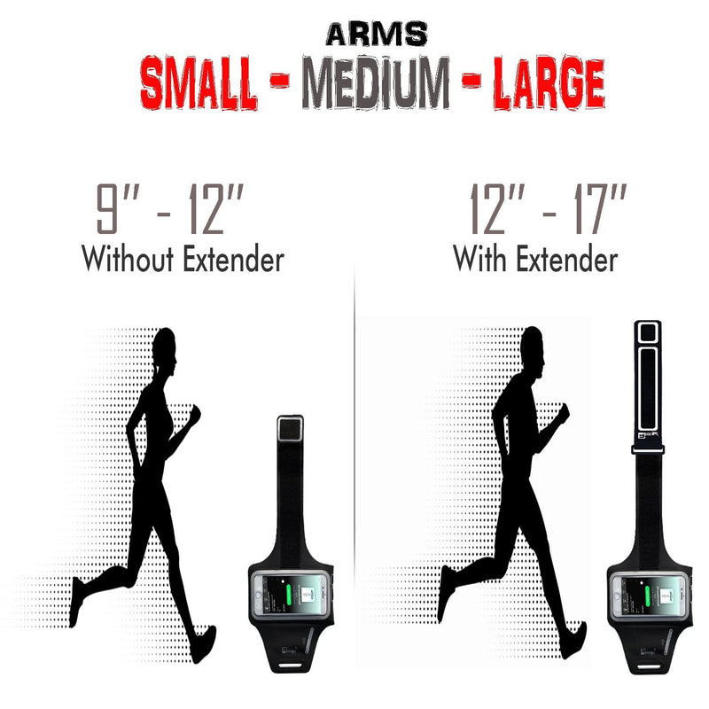 Waterproof Samsung Galaxy Ultra S24/S23/S22/S21/S20 Running Armband. Sports Phone Case Holder for Runners 6.9" Screen