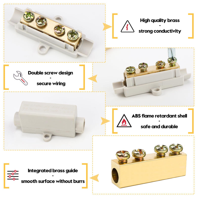 LPZMPZ Cable Connector Terminal Strip for 2.5 to 16 mm² Wire Terminal Block Connection Clamps Conductor Clamps Electric Main Cable Branch Terminal Terminal Terminal 1000 V 100 A