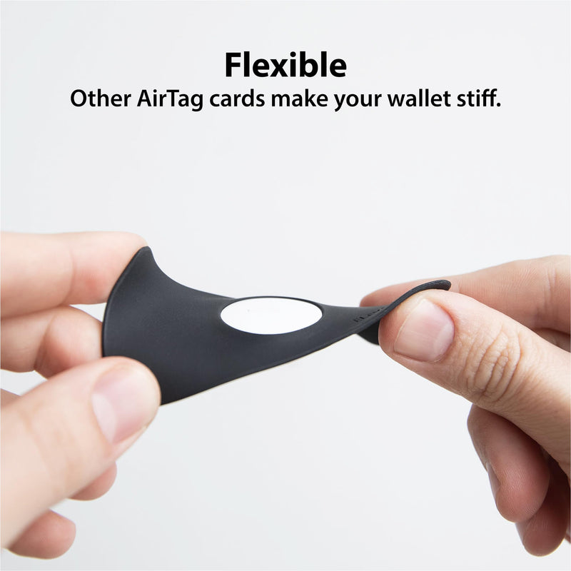 TagVault™ AirTag Wallet Holder - The Thinnest AirTag Wallet Card Insert | Flexible, Stays Hidden, Patent Pending | Elevation Lab Single
