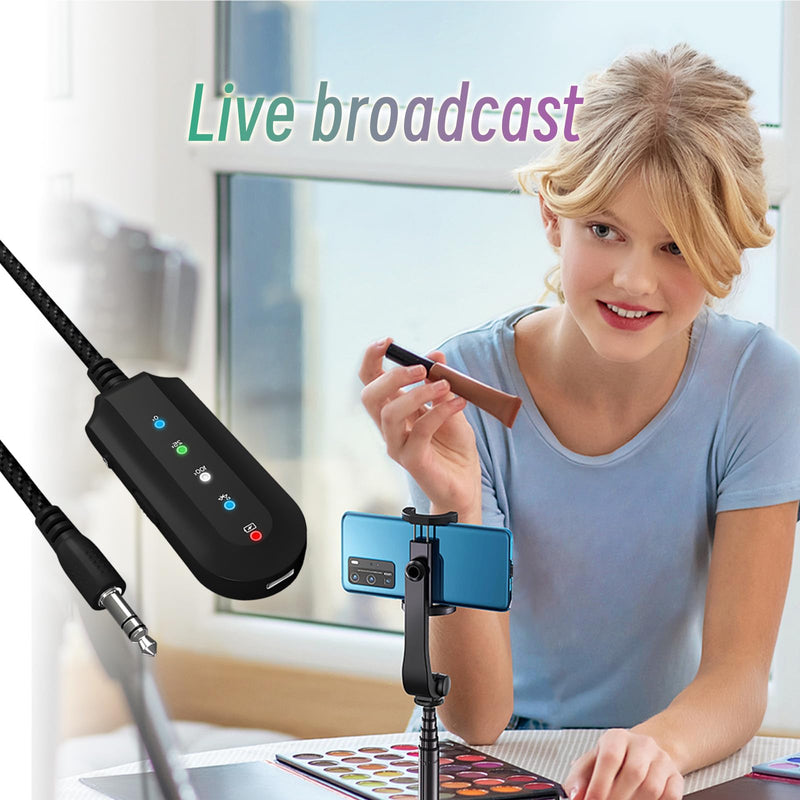 SETHDA Podcast Equipment, Karaoke Companion, Karaoke Mixer System, Recording Studio with Voice Changer - 3.5mm Audio Interface for Laptop Computer Vlog Living Broadcast Live Streaming YouTube TikTok