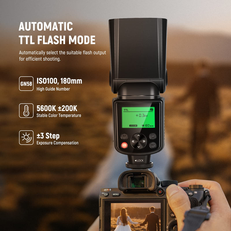 NEEWER NW635II-S TTL Camera Flash Speedlite with Soft Diffuser, Compatible with Sony A9 II A9 A7R V A7R IV A7 IV A7R III A7S III A7 III A7S II A7R II A7S A7 A7C A1 A6600 A6500 A6100 A6000 A99 A350