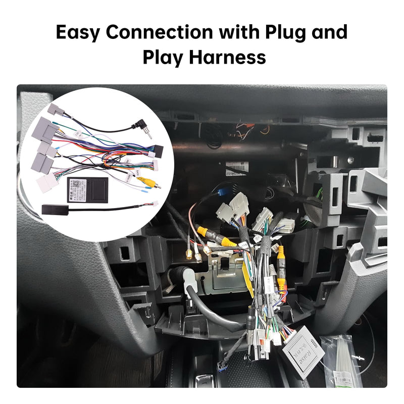 16PIN Car Radio Wire Harness with Canbus Adapter for for Honda CRV 2.4L 2013-2014, CRV MK4 2012-2014 Support SWC, Factory Backup Camera for Aftermarket Android Stereo Head Unit CAN020-R, 12-14 CRV 2.4L