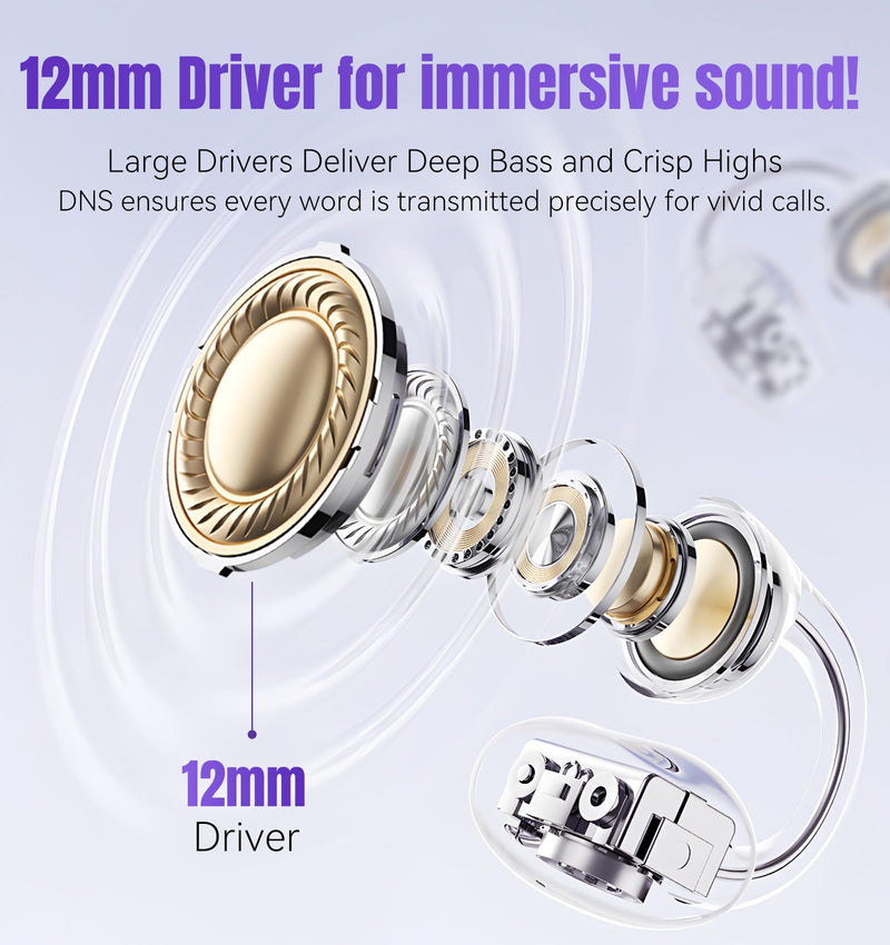 King Lucky Clip on EarbudsKing Lucky Clip-on Earbuds Jewelry Wireless Bluetooth 5.4 with Detachable Flower Earrings