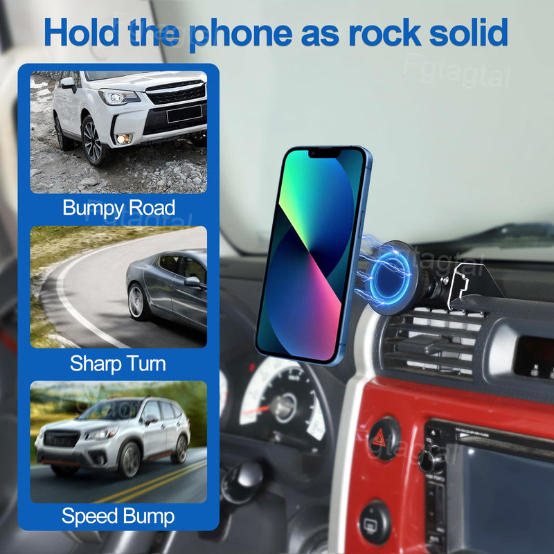Car Phone Mount Compatible with Toyota FJ Cruiser 2007-2021, Center Console Air Outlet Cell Phone Holder, Handsfree Air Vent Phone Stand (Type A) Type A