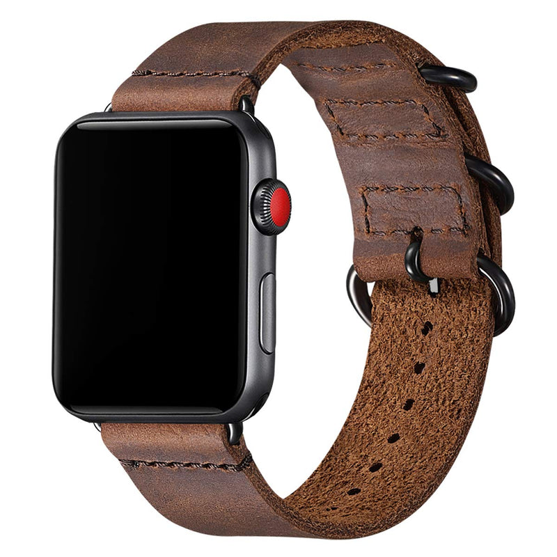 Bundle of the Three buckles Apple Watch Band (Army green/Brown)