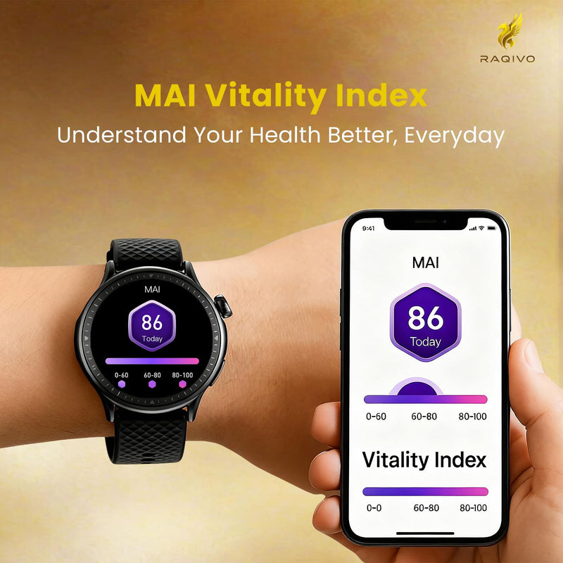 GTR3 Smartwatch for Men Women - 1.43" AMOLED Display, Bluetooth Calling, AI Voice Assistant, Heart Rate Sleep Tracking, 120+ Sports Modes, 10-Day Battery, Gift Box