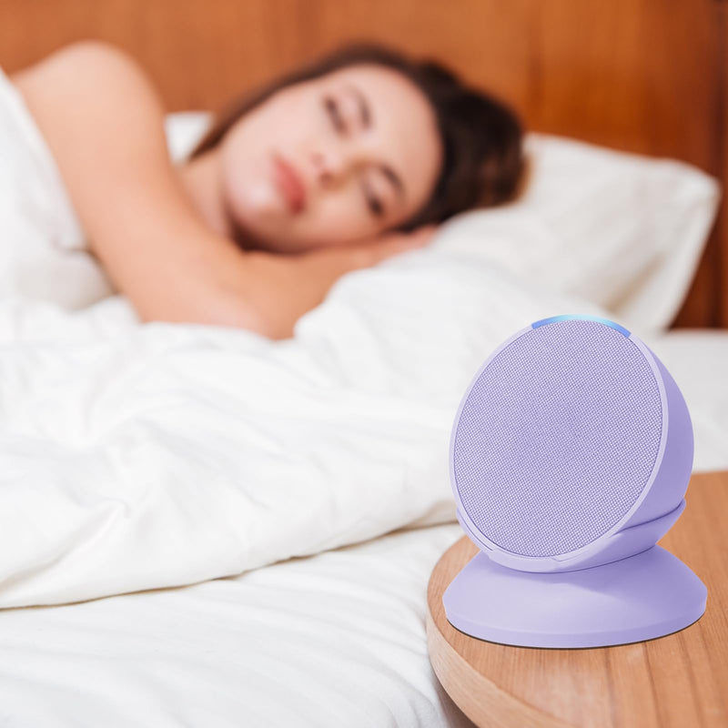 Stand for Echo Pop - Desktop Holder Mount for Echo Pop,Built-in Cable Management,Lavender Bloom