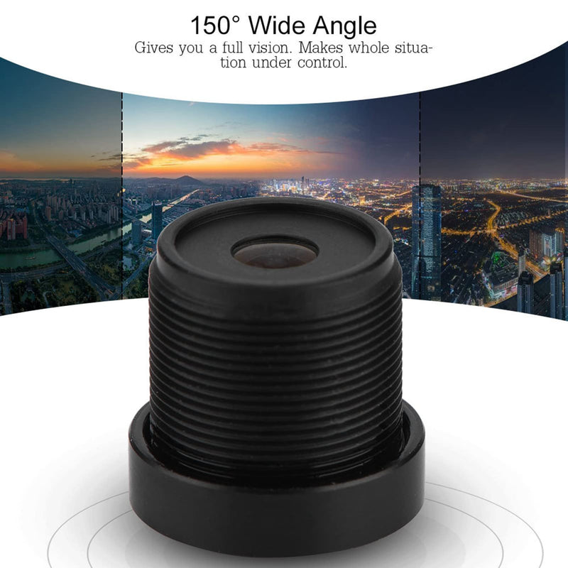 2.1mm 150° Wide Angle Camera Lens, M12*0.5 IP Camera Lens HD CCTV Lens for CCD Chips