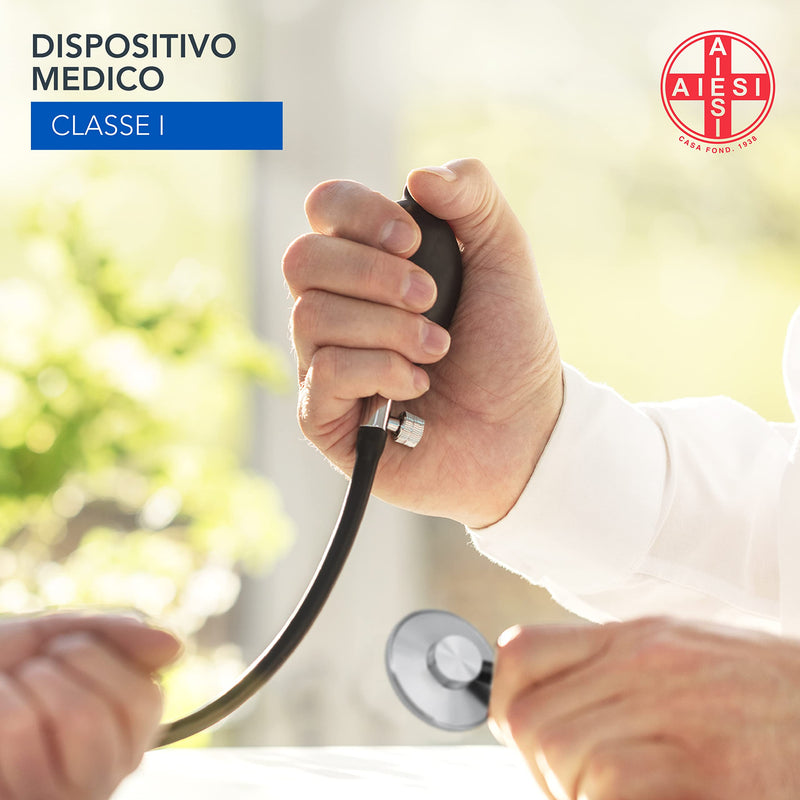 AIESI® Replacement Inflator for Manual Aneroid Sphygmomanometer, Complete with Screw Tap, Latex Free, 24 Months Warranty