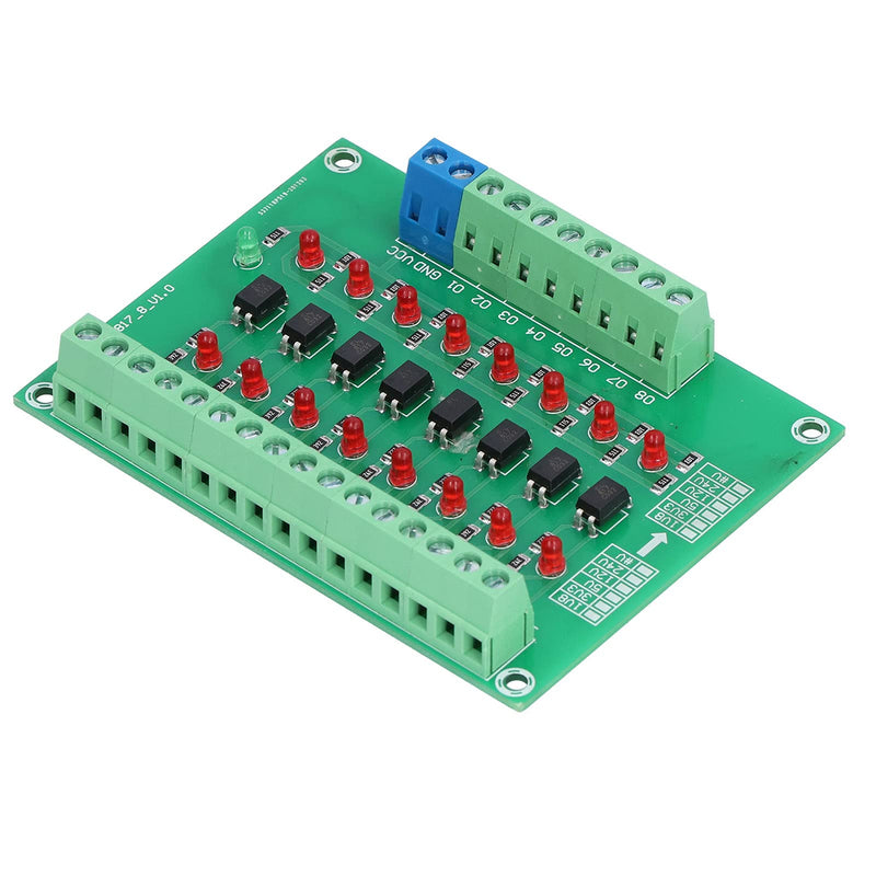 8 Channel Optical Isolation Module 24V to 5V Optocoupler PLC Signal Converter Board for Signal Isolation optical module optical module board rails
