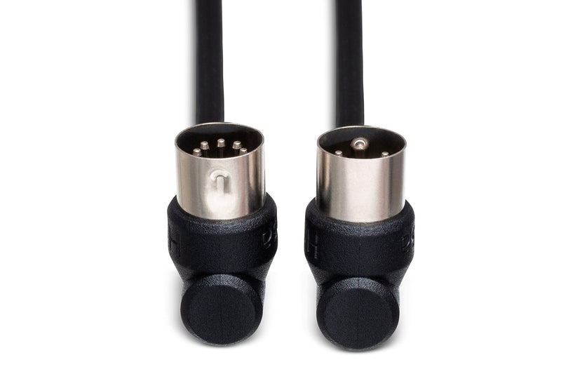 Hosa MDR110 Right-Angle MIDI Cable - 10 Feet 3m