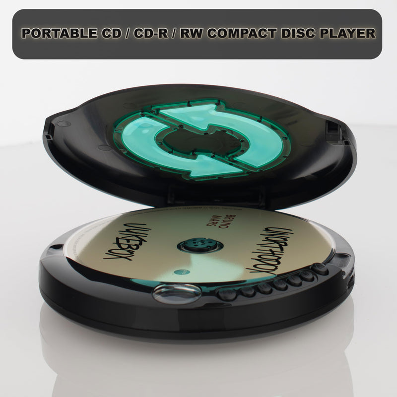 [AUSTRALIA] - Memorex MX-DM80 Portable CD Player | Compact Disc Player with Anti-Shock Technology | LCD Display, Stereo Earbuds, Low Battery Indicator | CD/CD-R/RW Compatible for Personal Music 