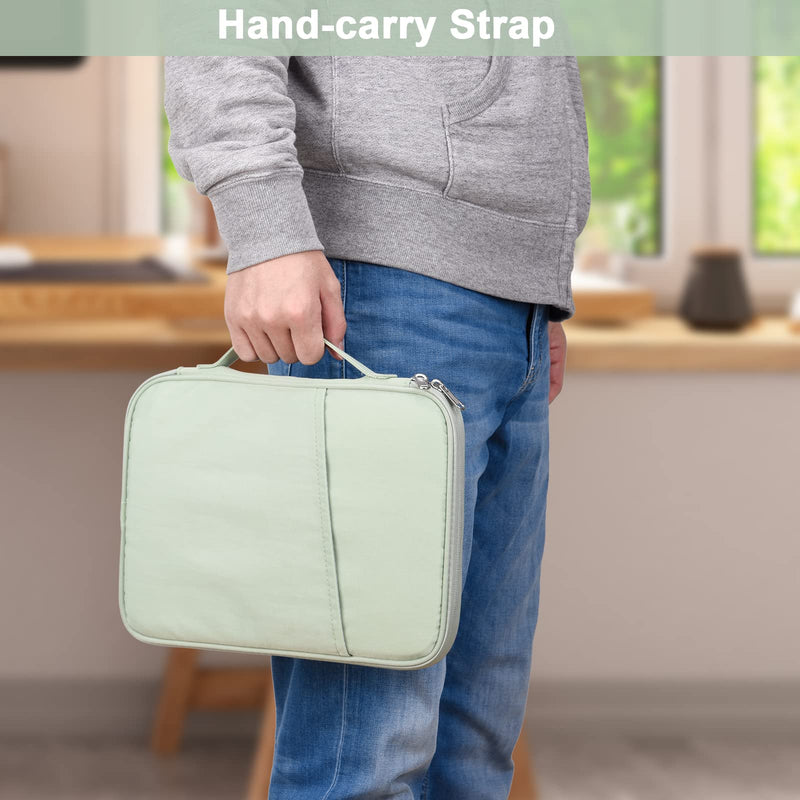 9-11 Inch Tablet Carrying Case, Padded Protective Travel Sleeve Bag for iPad Pro 11, iPad 10.9 (10th Gen), iPad Air (5/4th Gen), Galaxy Tab S9/S8 (Mint Green-11) Mint Green11 9-11