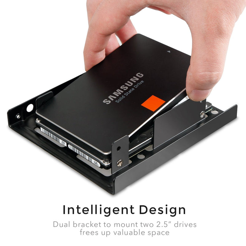 Inateck SSD Mounting Bracket 2.5 to 3.5 with SATA Cable and Power Splitter Cable, ST1002S