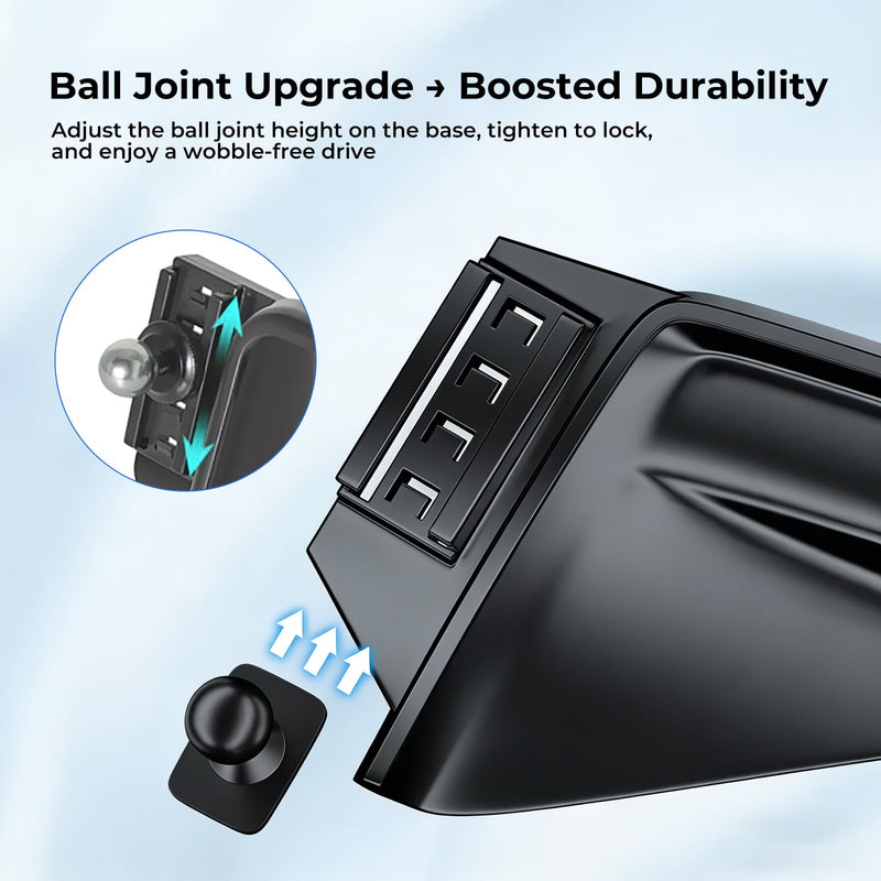 Magnetic Phone Mount for MagSafe for Mercedes Benz | for GLC 2023-2026 C-Class 2022-2026 Accessories, Fits 12.3'' Screen Adjustable Carbon Fiber Pattern Phone Holder for iPhone
