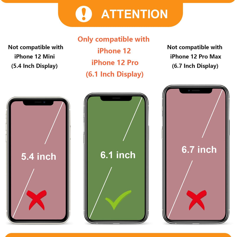 [AUSTRALIA] - Bocasal Crossbody Wallet Case for iPhone 12/12 Pro with Card Holder,Zipper Card Slot Protector Shockproof Purse Cover with Removable Cross Body Strap 6.1 Inch(Black) Black For iPhone 12/12 Pro 6.1 inch dispaly 