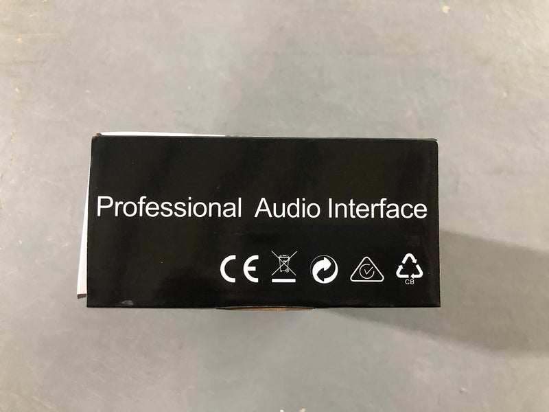 Depusheng RX2 usb audio interface computer recording sound card, home studio audio interface, can connect 48V condenser microphone, guitar recording