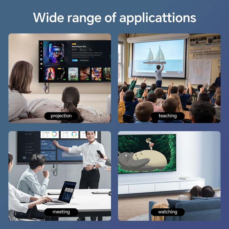 [AUSTRALIA] - Wireless HDMI Display Dongle Adapter – Miracast Dongle, DLNA, AirPlay - Plug & Play Video/Audio Streaming from Laptop, PC, Smartphone to HDTV, Projector, Monitor 
