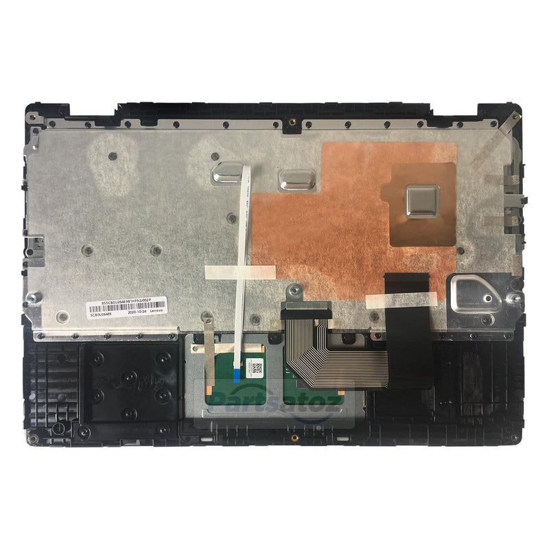 Laptop Palmrest Upper Case with US Keyboard and Touchpad Assembly Replacement for Lenovo Chromebook 11 100e 2nd Gen MTK 81QB 5CB0X55485 5CB0U26489