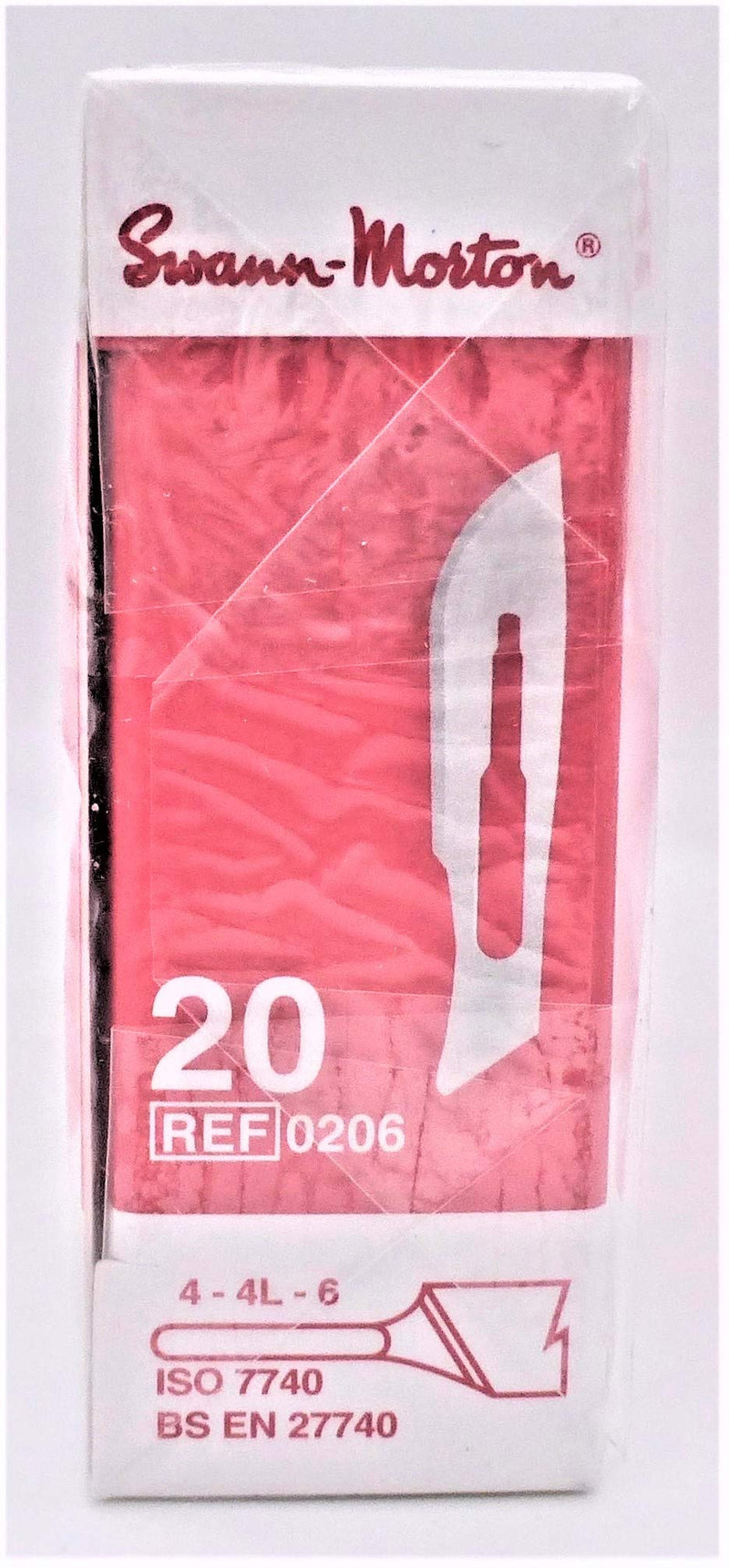 Swann Morton 0206 Blade Sterile Size 20 (Pack of 100) 20 EU
