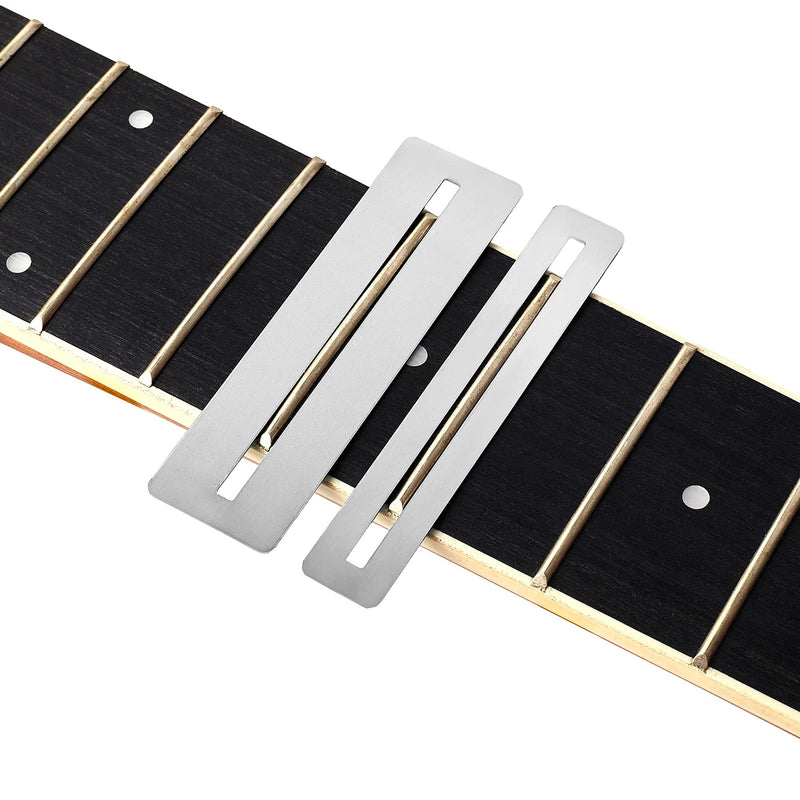 MIECOO 9PCS Guitar Luthier Repair Tool Kit Includes Guitar Fret Leveling Sanding Beam Leveler, Guitar Fret Crowning File, String Action Ruler Gauge, Fretboard Guards and Replacement Sandpapers 9 Pieces(Guitar Repair Kit)