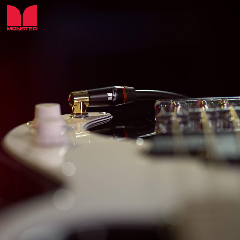 Monster Prolink Monster Bass Istrument Cable: Right Angle to Straight, 21 ft, Angled to Straight 1/4 Plugs