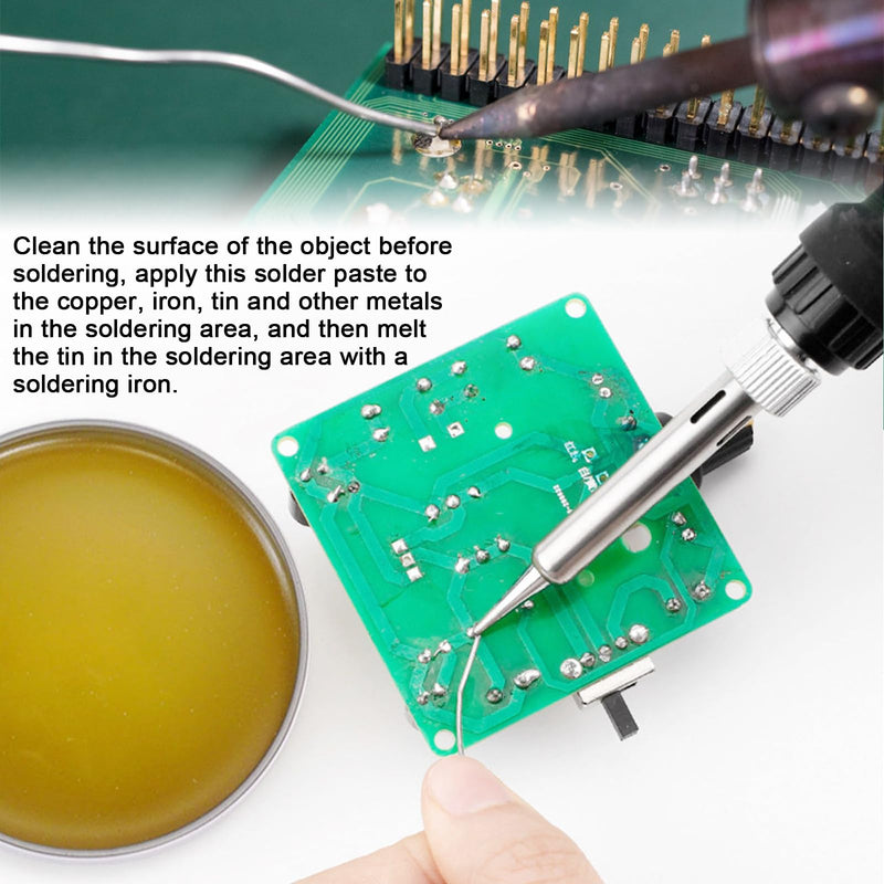 50 g Solder Paste, Solder Grease, Flux Solder Paste, Soldering Flux, Solder Grease Flux, for Gold, Copper, Iron, Tin, Instruments, Mechanics (Net Weight 50 g)
