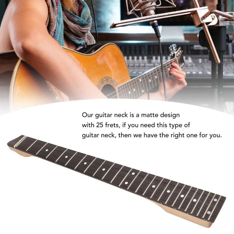 [AUSTRALIA] - Guitar Neck, Headless Electric Guitar Neck Matte 25 Fret Guitar Stem Rosewood Fingerboard Maple Neck 