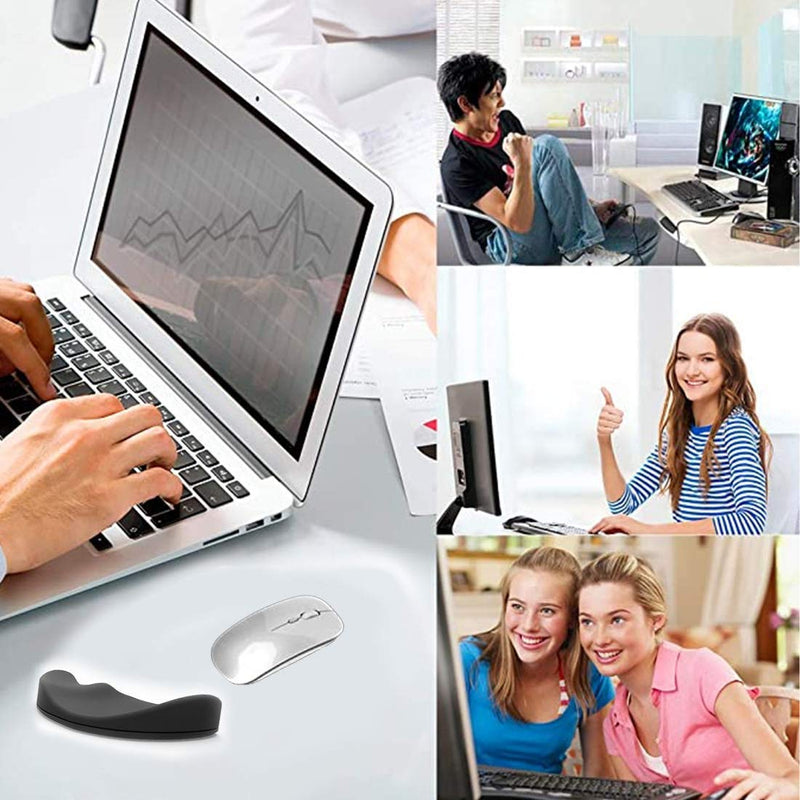 Palm Rest Support Pad Mouse Wrist Rest Support for Office Computer Laptop Typing Pain Relief Black