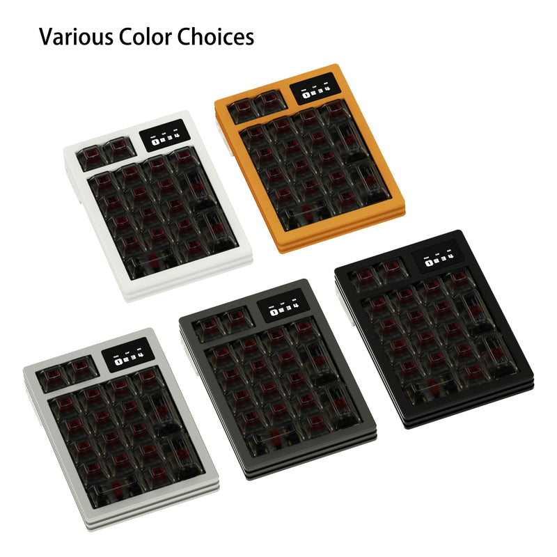 Programmable Keypad,19Keys Hot Swappable Vial Keyboard Number Keypad,Black | Portable Keyboard,RGB Backlight,Wired Macro Number Pad,wtih Screen,One Hand Keyboard,Nlofin Black