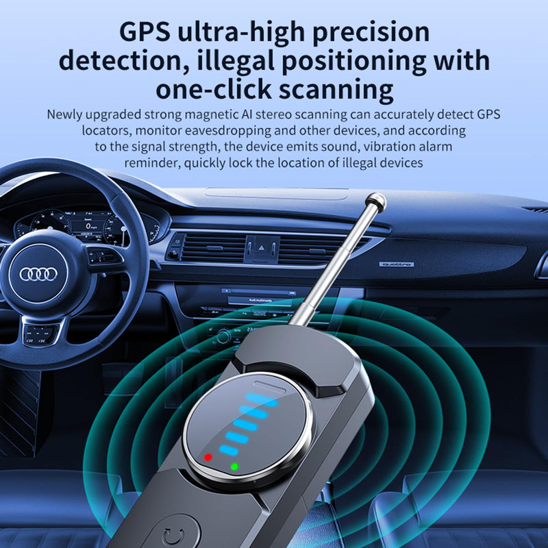 Hidden Camera Detectors, Portable Anti-Spy Device,Privacy pen,RF Signal Scanner, GPS Tracker & Bug Detector with Anti-Theft Alarm Mode for Hotels, Travel, Home & Office Privacy Protection Tool