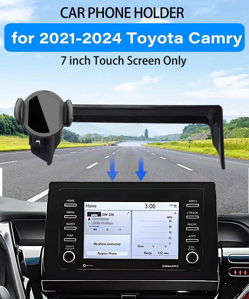 Car Phone Mount for Toyota Camry 2021-2024 7-inch | 2021-2024 Toyota Camry MagSafe Strong Magnets Cell Phone Holder Accessories, with Portable Phone Gripper 360° Rotation
