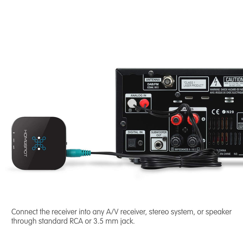 [AUSTRALIA] - HomeSpot Bluetooth Audio Receiver for Home Stereo Audio Streaming with APTX Low Latency Bluetooth Receiver with UL Charger 