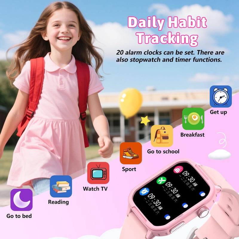 Kids Smart Watch 2-Pack: Gaming Watch & Sports Watch, 1.83" + 1.5”HD Screen, Heart Rate/Sleep Monitor, Pedometer, Alarm, IP68 Waterproof, Gift for Boys Girls 6-16