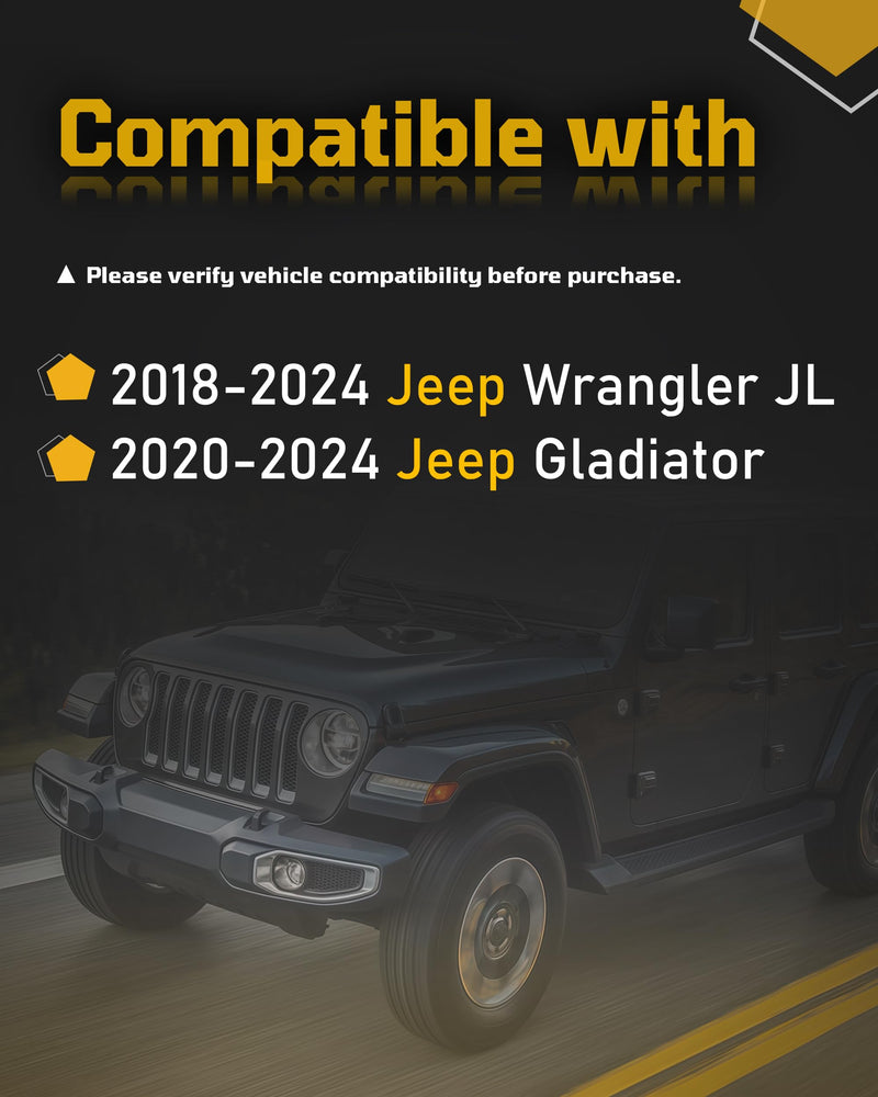 Folding Top Latch Compatible with Jeep Wrangler JL Gladiator 2018-2024 | 68391566AB Compatible with Jeep Wrangler JL Gladiator 2018 2019 2020 2021 2022 2023 2024 Folding Top Latch 68391566AA