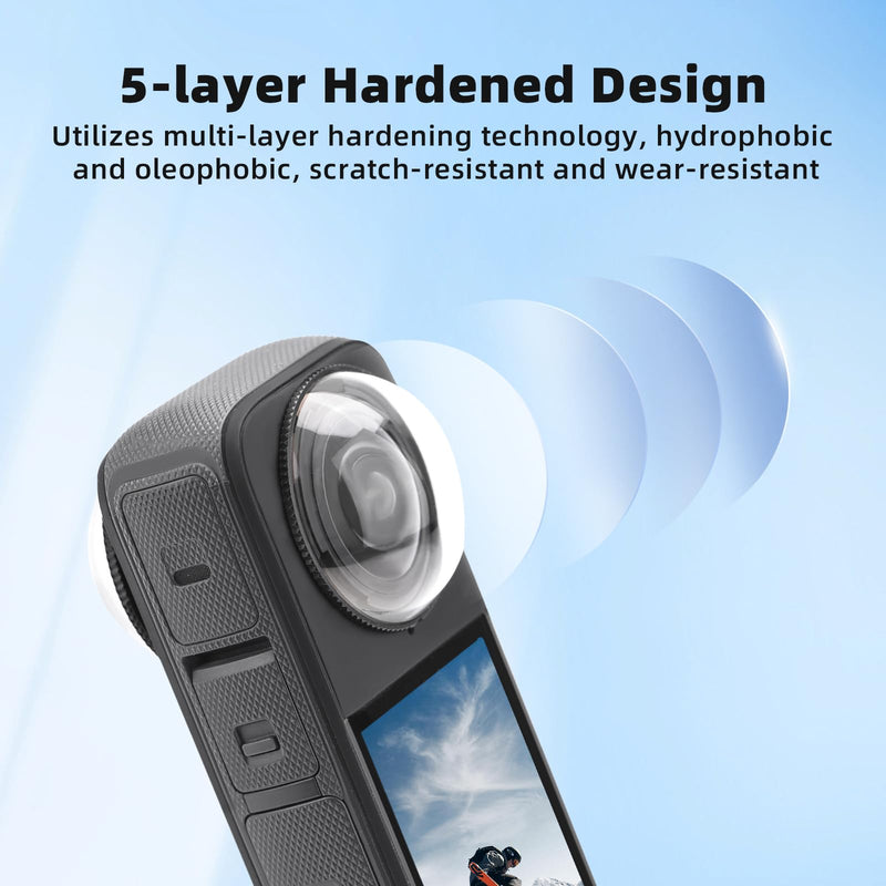 [AUSTRALIA] - X4 Premium Lens Guard for Insta360 X4, High Transparency Tempered Glass Lens Protector for Insta 360 X4 Camera Anti-scratch Accessories 