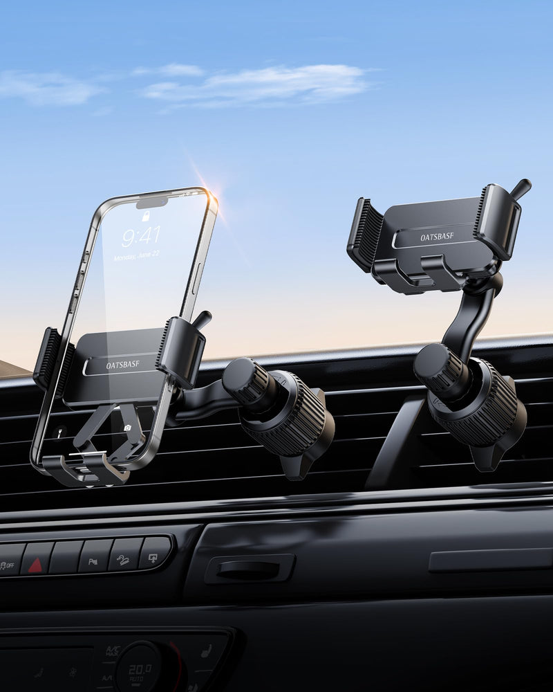 360 Rotatable Car Vent Phone Mount [No Blocking Air Vent] Universal Clip Vehicle Cell Phone Holder Stand Hands Free, Fit for iPhone 17 Pro Max 16 Plus 15 14 13 12 Samsung Google All Phones