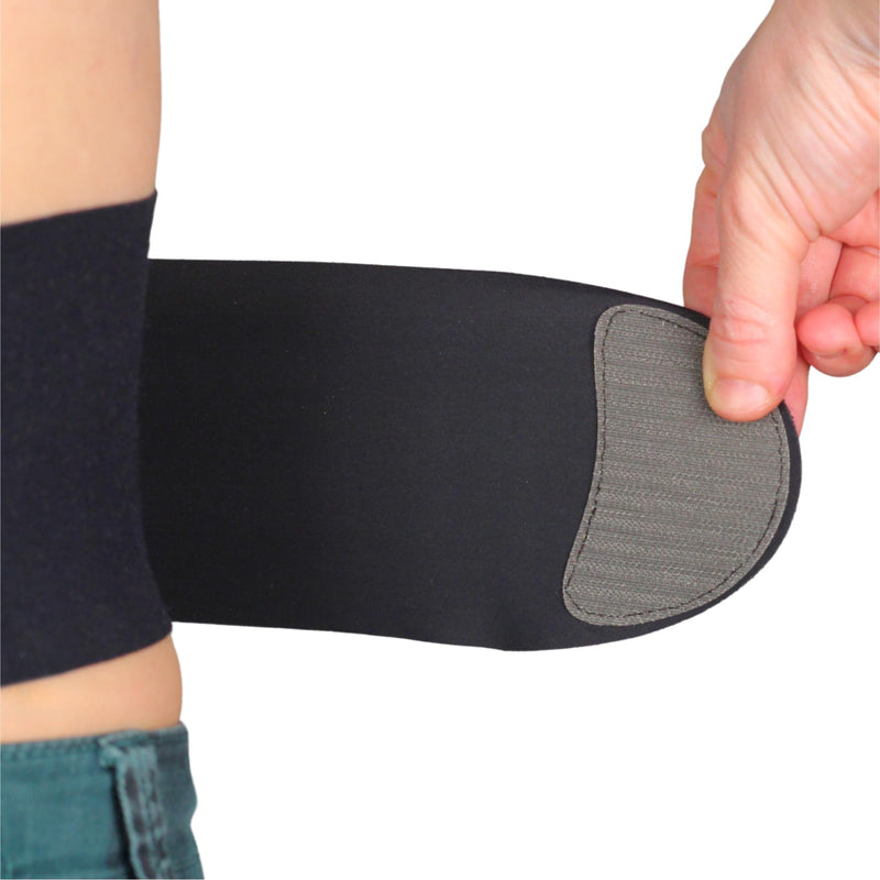 [AUSTRALIA] - URSA Waist Strap - Ultra Slim, Breathable & Stretchy Microphone Transmitter Straps. Compatible with Most Transmitter/Receivers (Black, Large Waist - Big Pouch) 