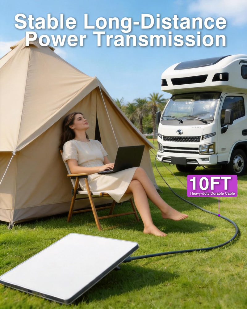10FT Car Adapter for Starlink Mini, Dual PD 30W + USB A 18W Ports for Cars | 12V-24V Cigarette Lighter Charger, Smart Chip 18AWG Cable for Trucks RVs Grey 10FT