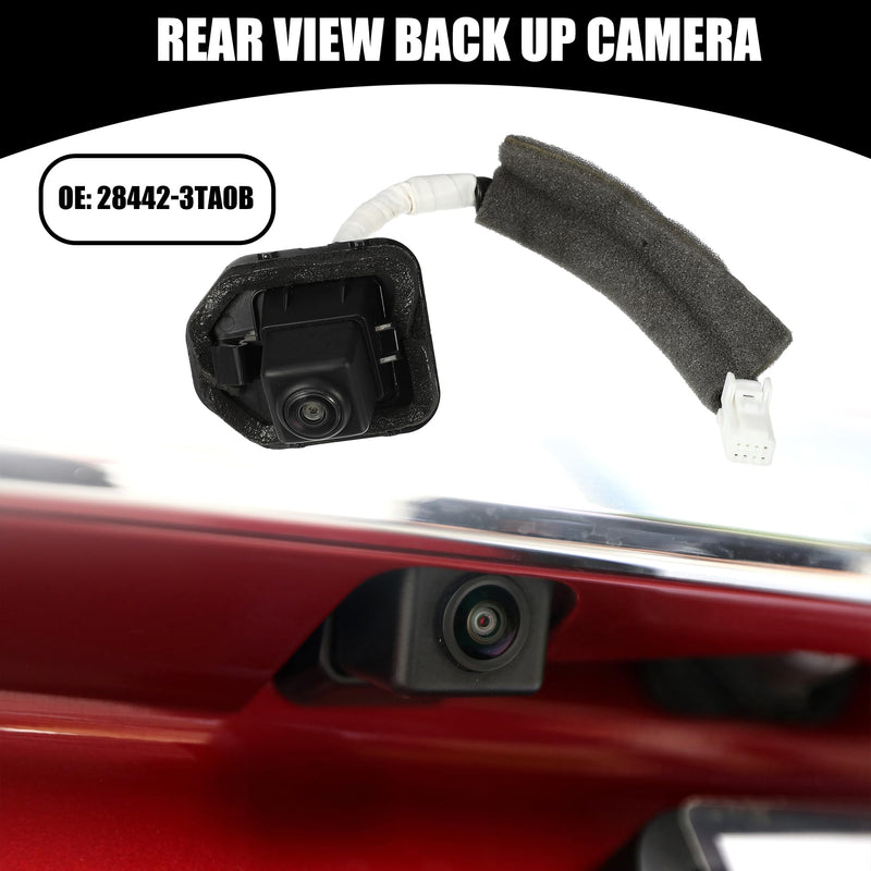 Rear View Back Up Camera No.28442-3TA0B - Car Rear Park Assist Reverse Camera - for Nissan Altima 2013-2015 Plastic Black - 1 Pc