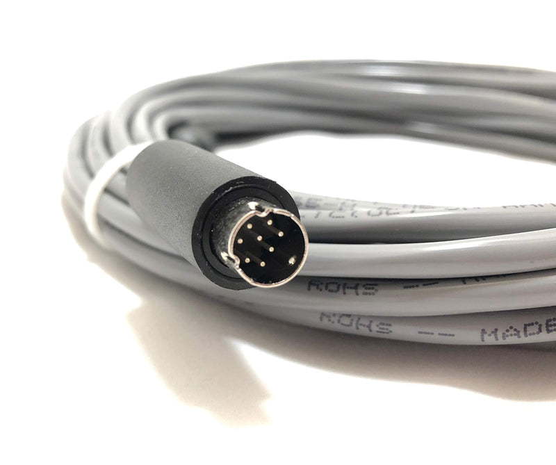 50' VISCA Daisy Chain Cable VISCA RS232 Cable for Sony, PTZ Optics, and Other VISCA Compatible Cameras (8 Pin Mini Din to 8 Pin Mini Din) - Made in The USA