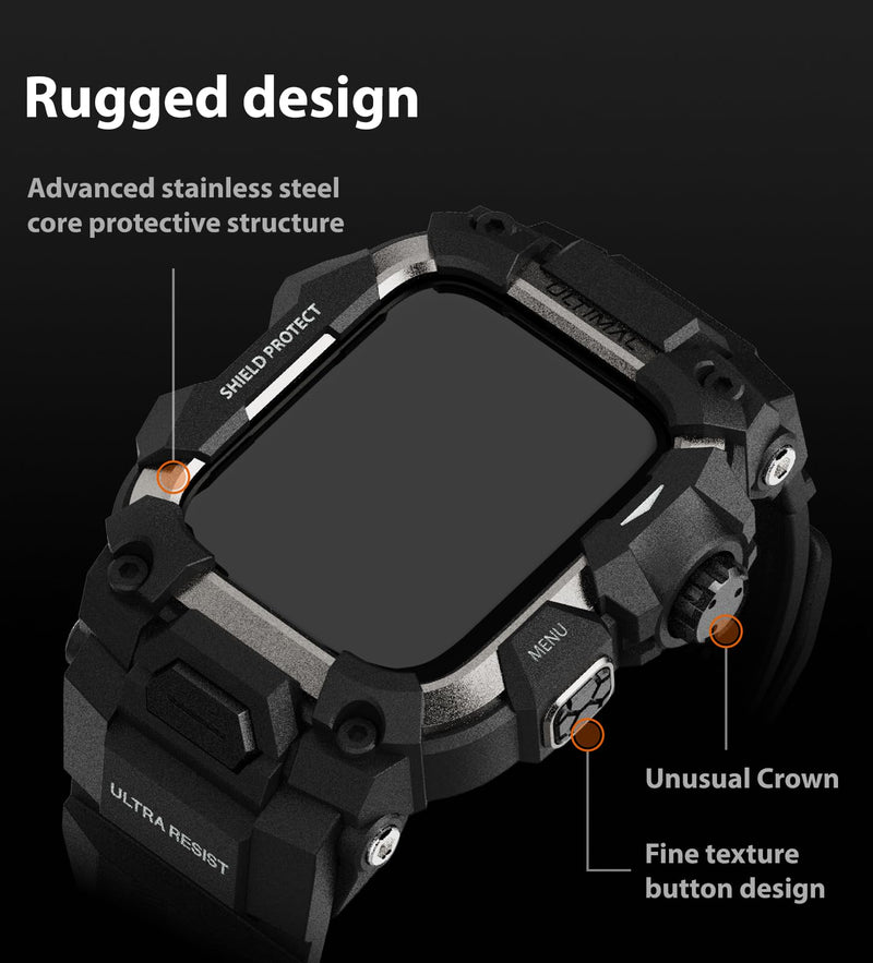 ULTIMAL Rugged Case with Band for Apple Watch 44mm,for Apple Watch Series SE/SE 2nd Generation/6/5/4,