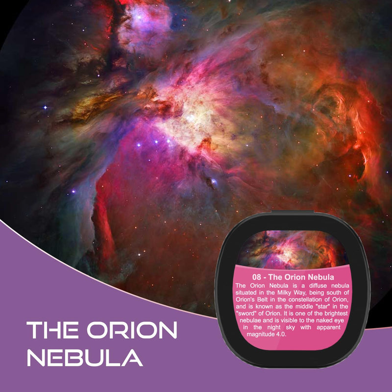 [AUSTRALIA] - Set of 6 Replaceable Galaxy Projector Discs– for Samosvit Home Planetarium Galaxy Projector with Meteor Effect – Gift for Kids (Thematic Nebulas 1/6) Galaxy Disc Thematic 1/6 