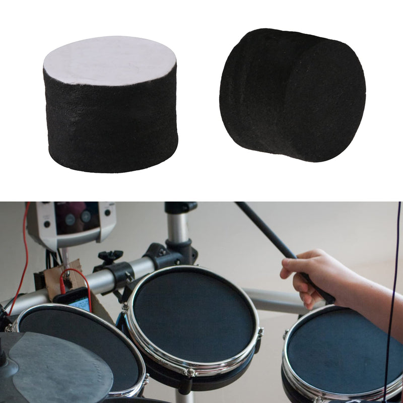 [AUSTRALIA] - Yibuy Electronic Drum Piezo Trigger Cone Cylinder Black Foam Parts Kit Pack of 10 