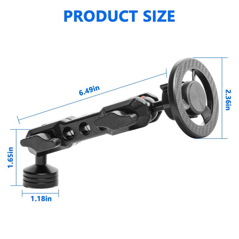 Magnetic Phone Mount for Ford Bronco 2021-2026 2/4 Door Car Accessories | Cell Phone Dash Mount, Ford Bronco Phone Mount with 360° Dual-Ball, OEM Dash Mount Install, No-Drill (Not for Bronco Sport)