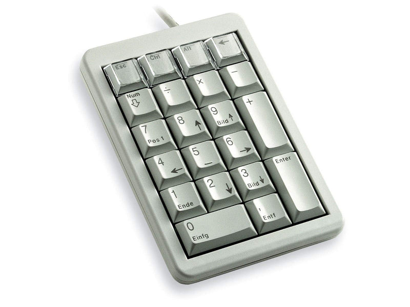Cherry UltraSlim Programmable Keypad, Light Gray - 26 Keys (G84-4700LUCUS-0)