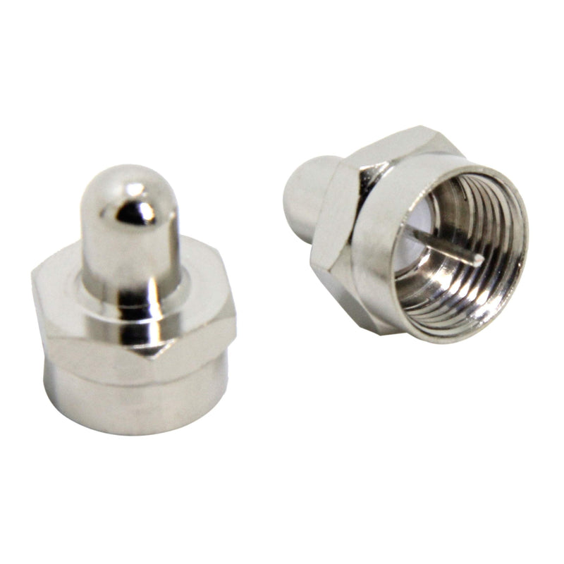 Coax Cap Cover, 75 Ohm Terminator, 10-Pack, Coax Terminator Caps for Ports on Splitter, AMP, Coaxial Cable, TV Antenna, Wall Plates, Booster