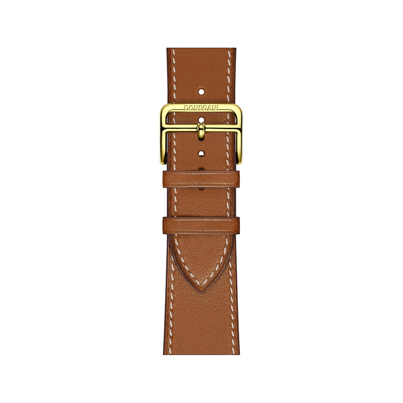 LB1 Leather Band for Apple Watch Bands Women Men Se Ultra 2 40mm 44mm 46mm 42mm 45mm 41mm 38mm 49mm Series 11 10 9 8 7 6 5 4 3 iWatch Strap Silicone Brown 49mm, 46mm, 45mm, 44mm, (42mm S3/2/1) Brown｜Champagne Gold